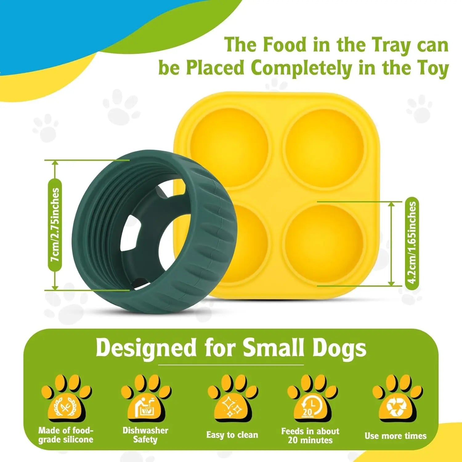 PawsAdores LickiLoop enrichment toy